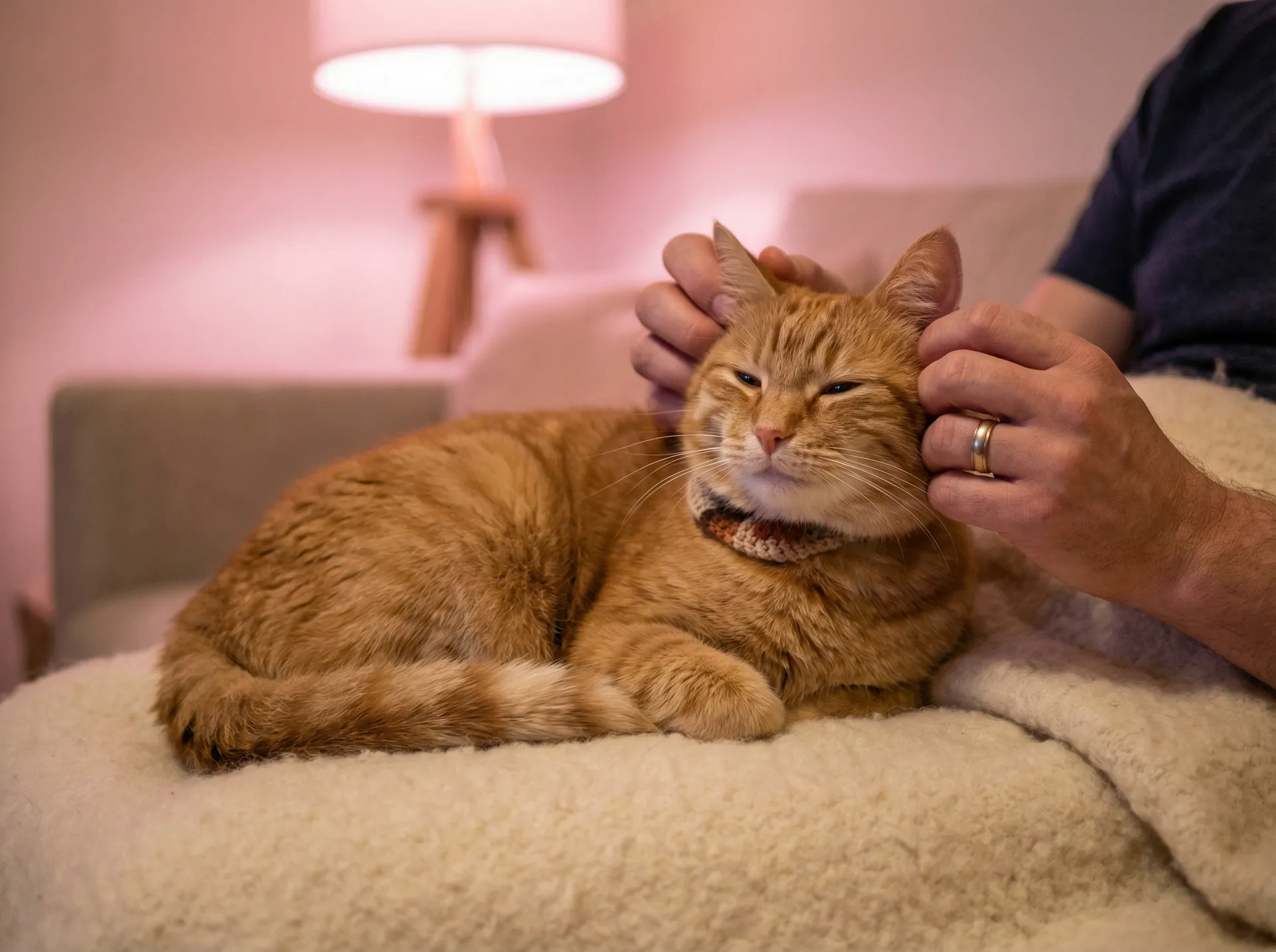 猫咪被温柔抚摸的幸福时刻 - 情欲电车